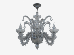 Chandelier made of glass (S110188 6black)