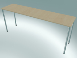 Rectangular table with round legs (1800x450mm)