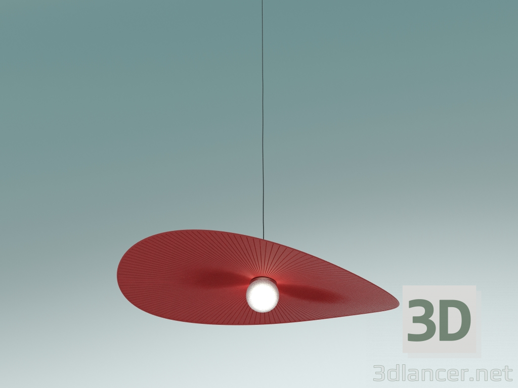 3D Modell Pendelleuchte Plissè Vogue (Groß, Rot) - Vorschau