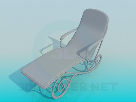 modelo 3D Cama de caballete con brazos - escuchar modelo 3D Cama de caballete con brazos - escuchar