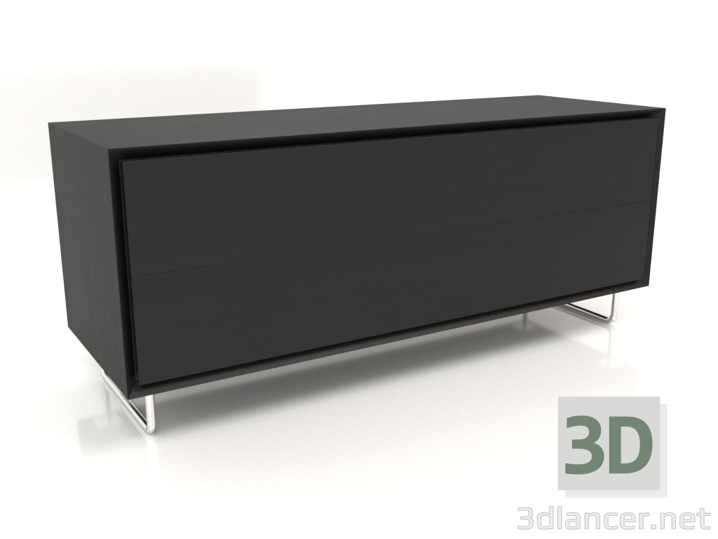 3d model Mueble TM 012 (1200x400x500, madera negra) - vista previa