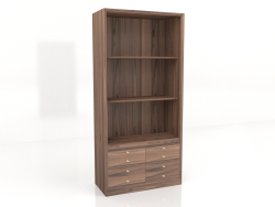 Library cabinet with drawers 100x46x210