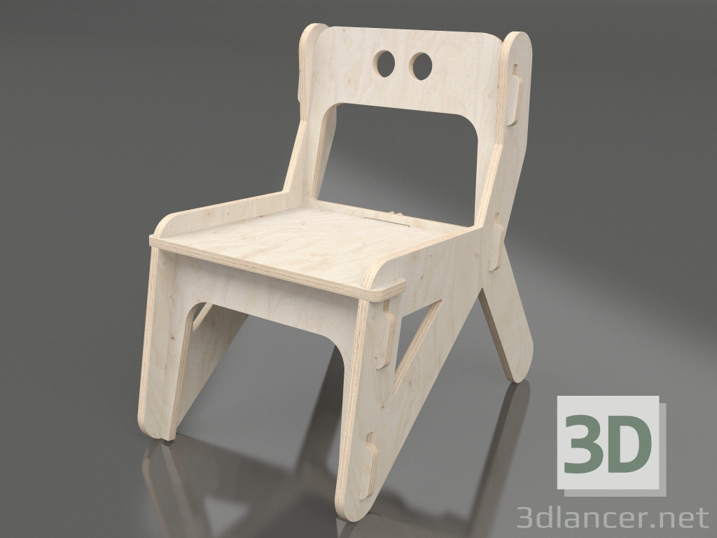 modèle 3D Chaise CLIC C (CNCCA1) - preview