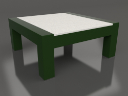 Side table (Bottle green, DEKTON Sirocco)