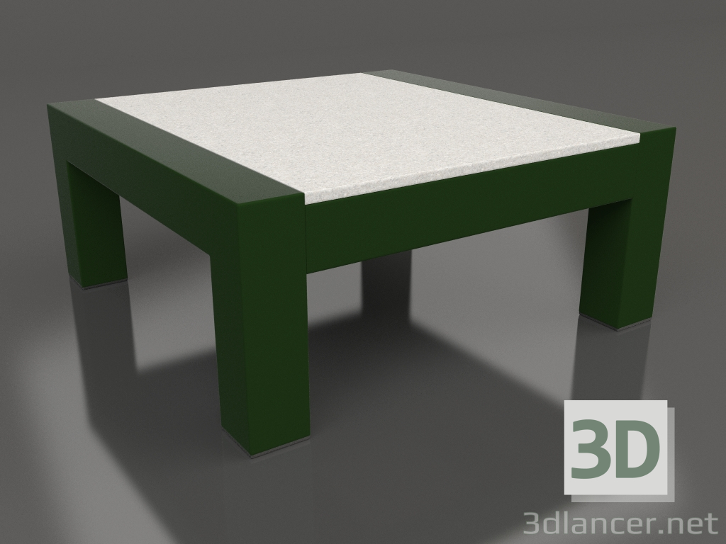 3d model Side table (Bottle green, DEKTON Sirocco) - preview
