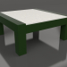 3d модель Боковой стол (Bottle green, DEKTON Sirocco) – превью