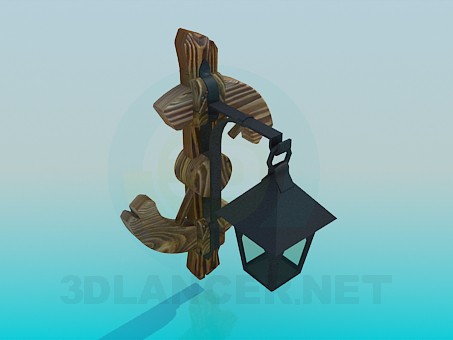 3d model lantern - preview