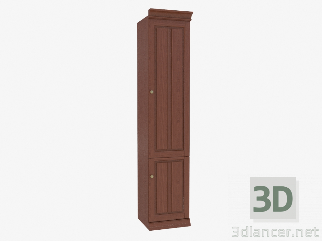 modèle 3D La bibliothèque est étroite (3841-29) - preview