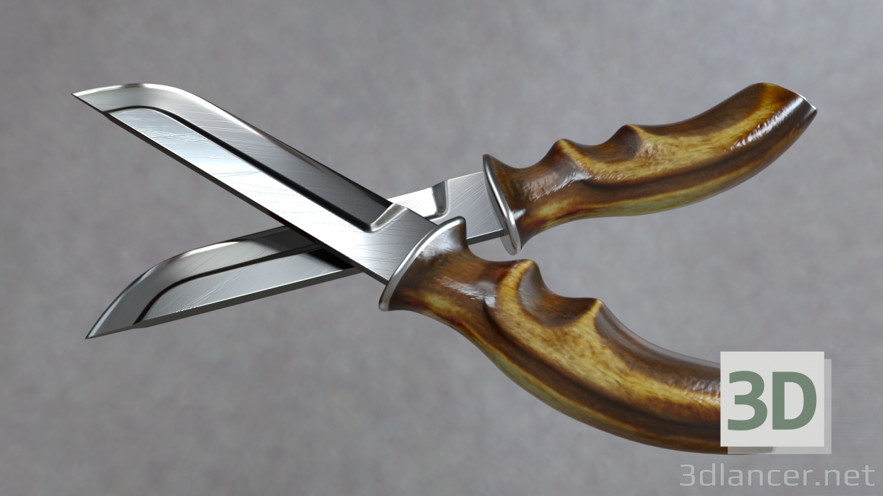 Cuchillo 3D modelo Compro - render