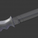 modello 3D di coltello comprare - rendering