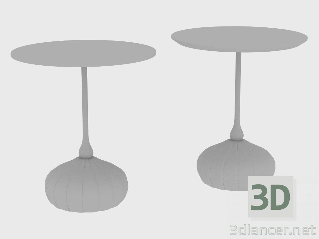 modello 3D Tavolino BAG SMALL TABLE RADIANT (d50xH55) - anteprima