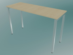 Table rectangulaire avec pieds carrés (1200x450mm)