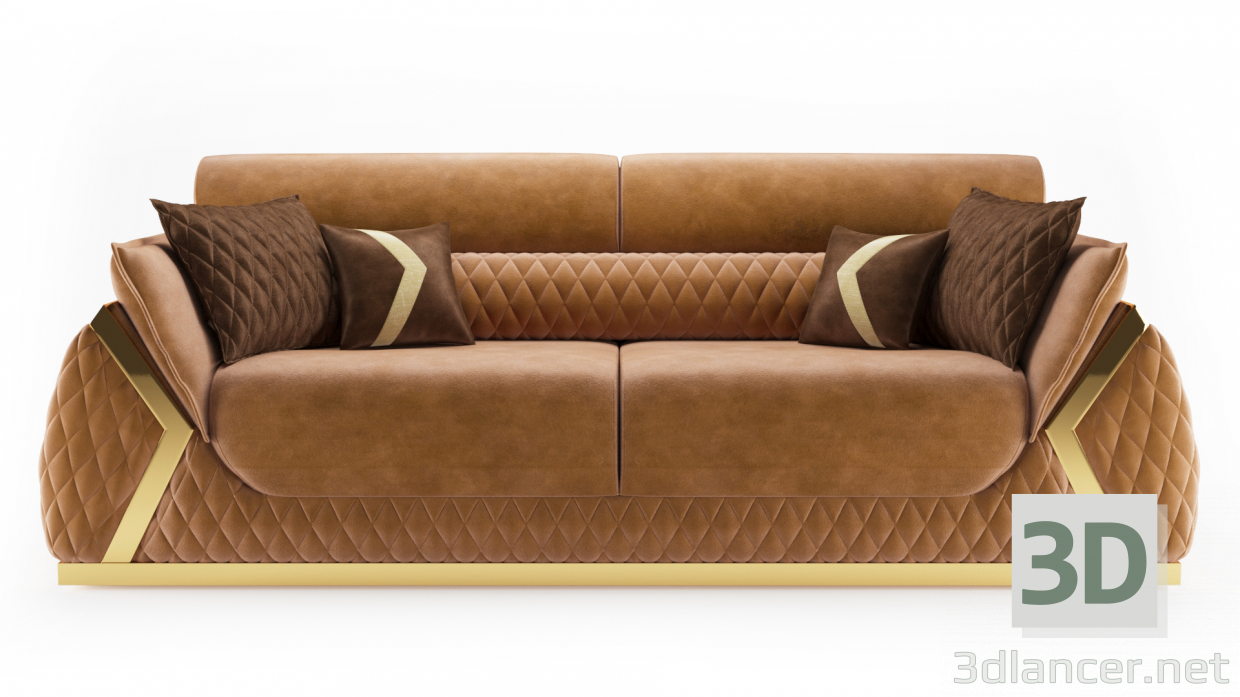 Diamond 3-Sitzer-Sofa 3D-Modell kaufen - Rendern