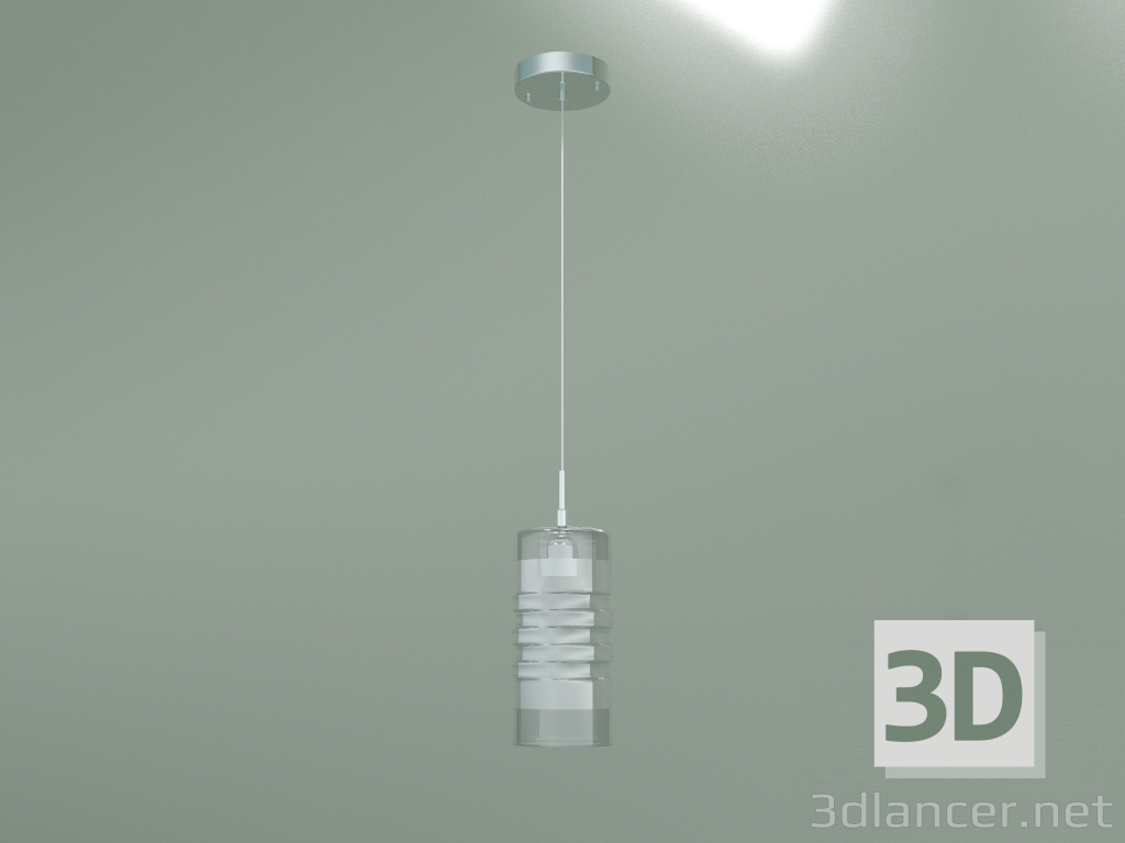 modello 3D Lampada a sospensione Block 50185-1 (cromo) - anteprima