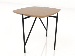 Low table 50x50 with a wooden table top