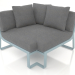 3D Modell Modulares Sofa, Abschnitt 6 (Blaugrau) - Vorschau