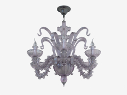 Chandelier made of glass (S110188 6violet)