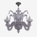 3d model Chandelier made of glass (S110188 6violet) - preview
