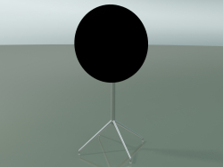 Стіл круглий 5717, 5734 (H 105 - Ø69 cm, cложенний, Black, LU1)