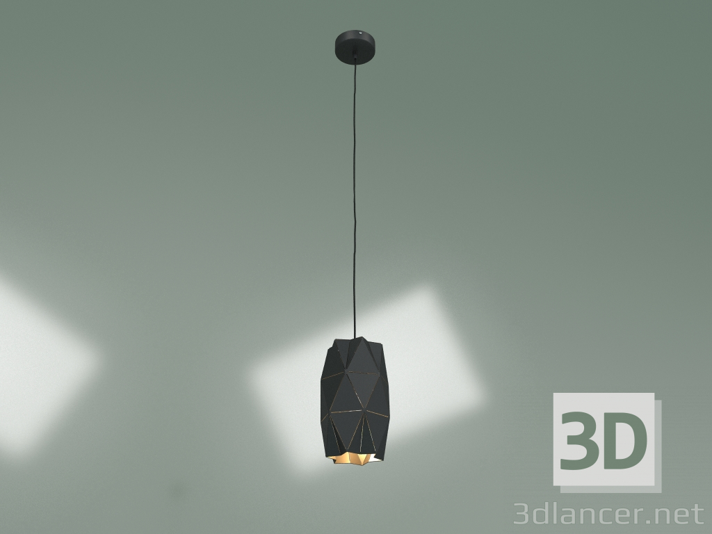modello 3D Lampada a sospensione Reprise 50145-1 (nero) - anteprima