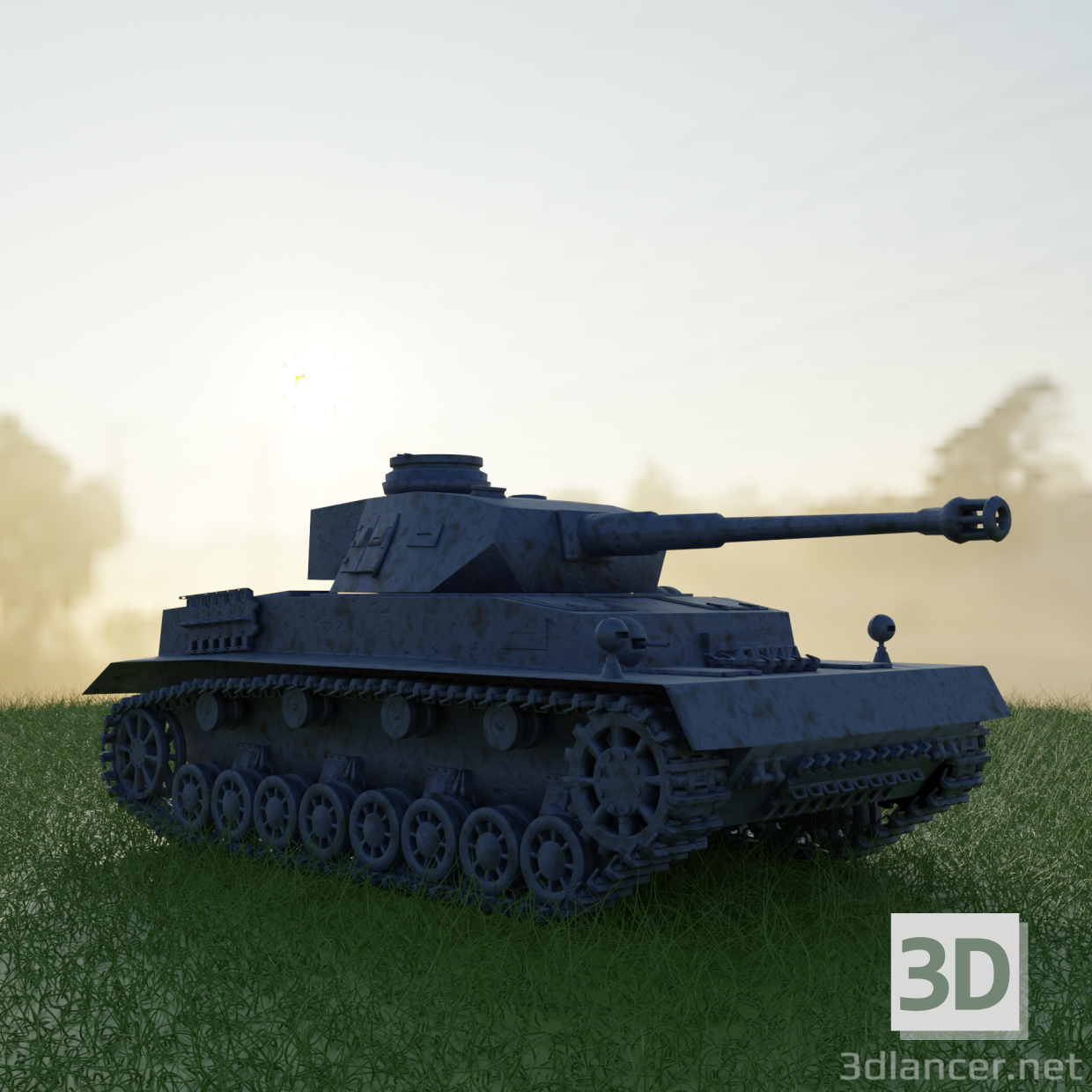 Panzer T4 3D-Modell kaufen - Rendern