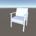 modèle 3D Chaise basse poly - preview