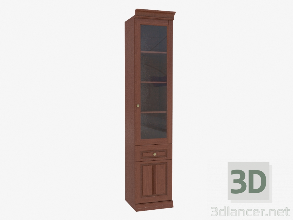 modèle 3D La bibliothèque est étroite (3841-25) - preview