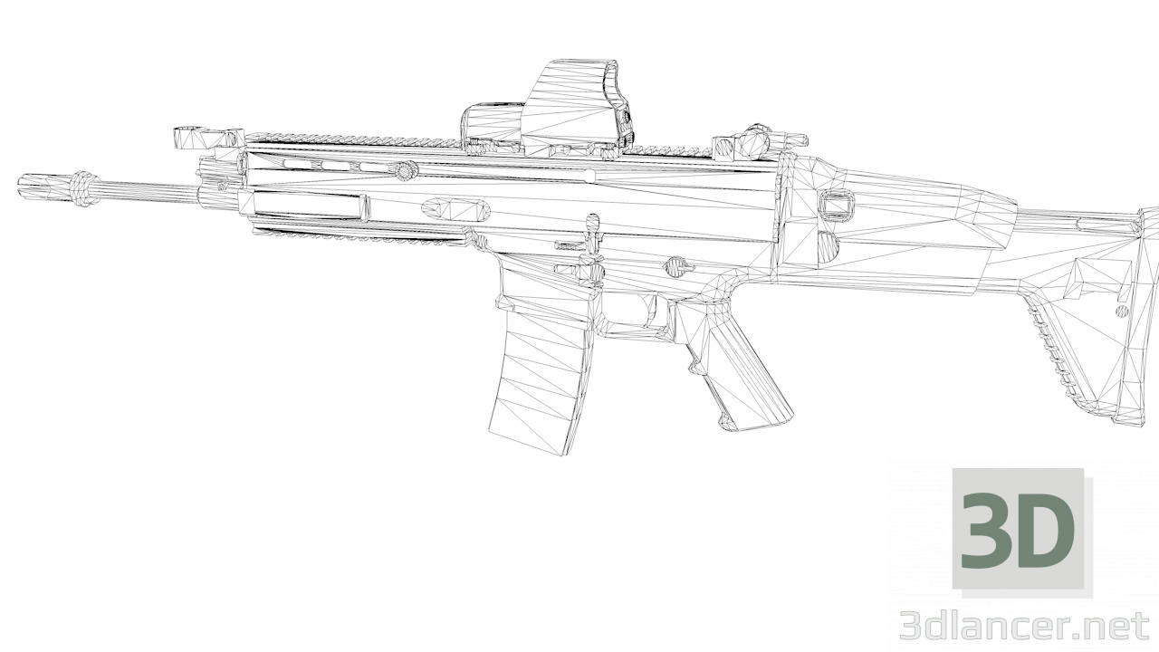 3d MK16 (Without texture) model buy - render