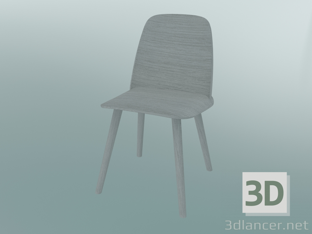 3D Modell Stuhl Nerd (grau) - Vorschau