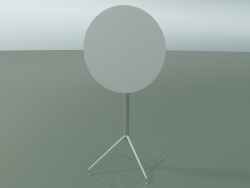Runder Tisch 5717, 5734 (H 105 - Ø69 cm, gefaltet, weiß, LU1)