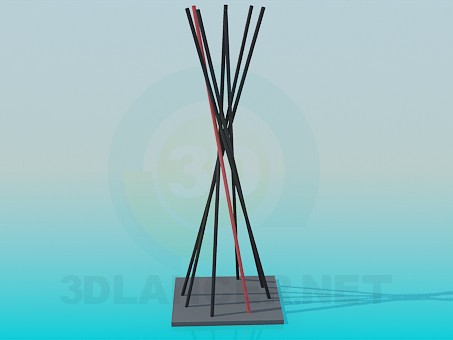 3d model Twisted sticks - preview 3d model Twisted sticks - preview