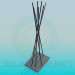 3d model Twisted sticks - preview