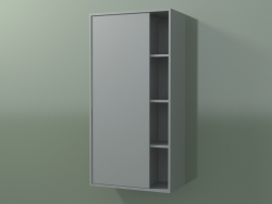 Настінна шафа з 1 лівій дверцятами (8CUCССS01, Silver Gray C35, L 48, P 24, H 96 cm)