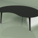 3d model Coffee table Kidney monochrome (black) - preview