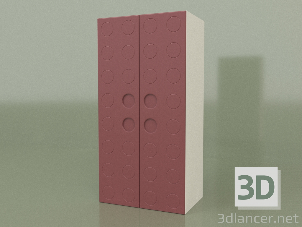 modèle 3D Armoire double (Bordeaux) - preview