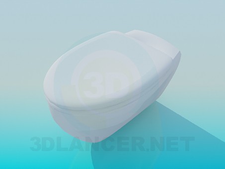 3d модель Унитаз без ножки – превью 3d модель Унитаз без ножки – превью