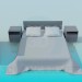 3d модель Мебель для спальни – превью