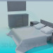 modèle 3D Meubles pour chambre à coucher - preview