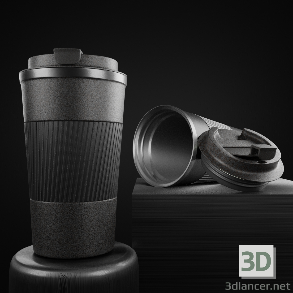 3d model Thermal mug - preview