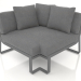 3d model Modular sofa, section 6 (Anthracite) - preview