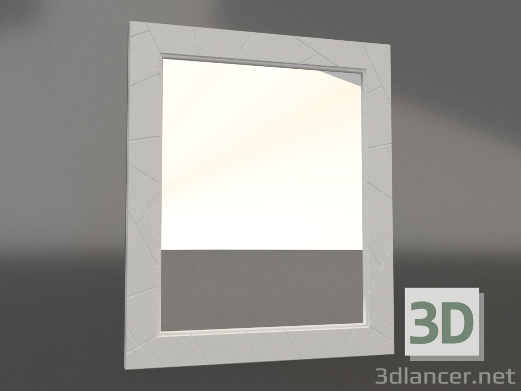 3D Modell Luigi 90 Spiegel (Mattweiß) - Vorschau 3D Modell Luigi 90 Spiegel (Mattweiß) - Vorschau