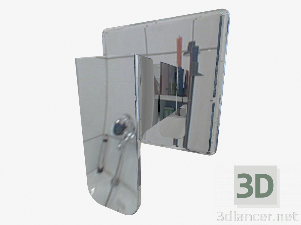 3D Modell Unterputz-Brausebatterie Azalia (BDA 044P) - Vorschau