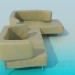 3d model Sofa with a back-transformer - preview