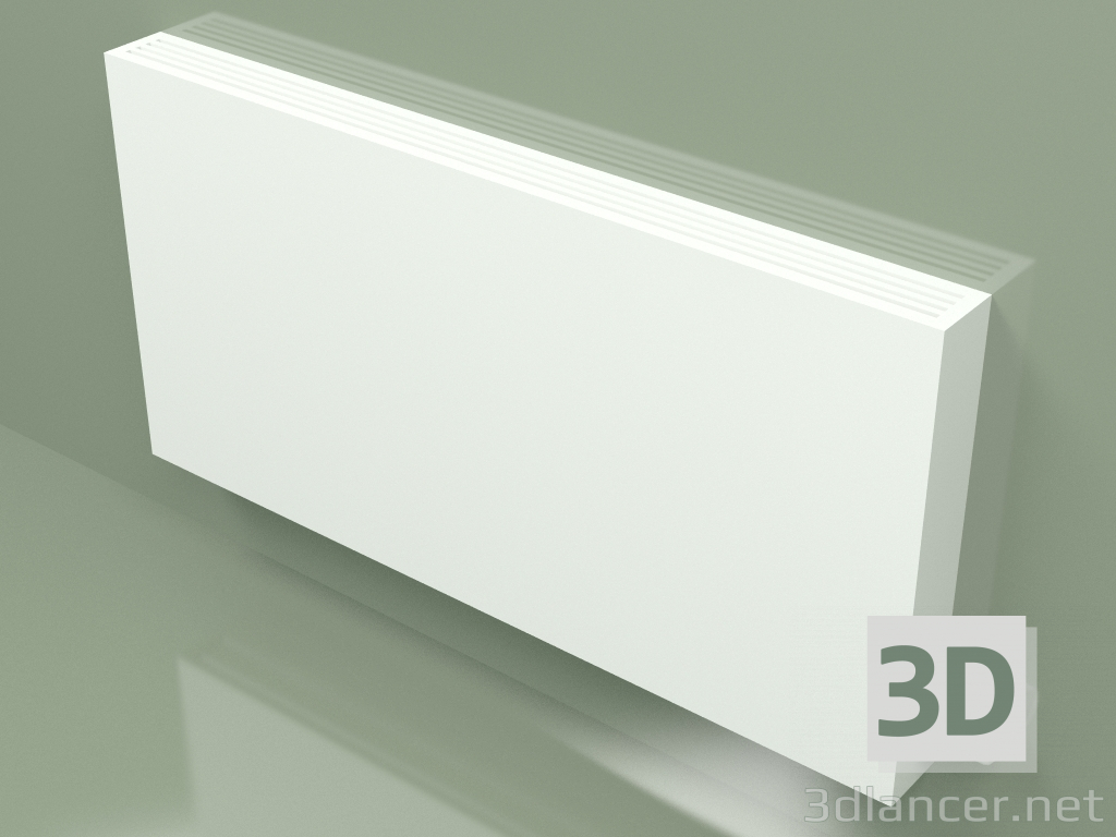 3D modeli Konvektör - Aura Slim Basic (500x1000x80, RAL 9016) - önizleme