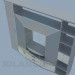 3D Modell Schrank-Wand im Wohnzimmer - Vorschau