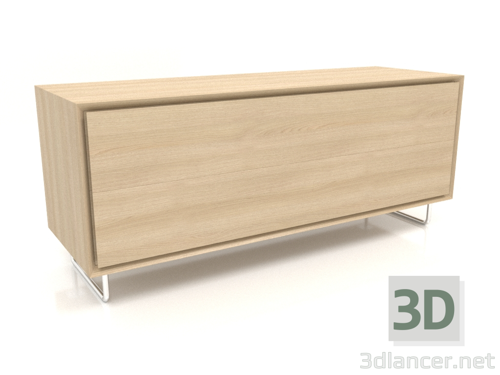 3D Modell Schrank TM 012 (1200x400x500, Holz weiß) - Vorschau