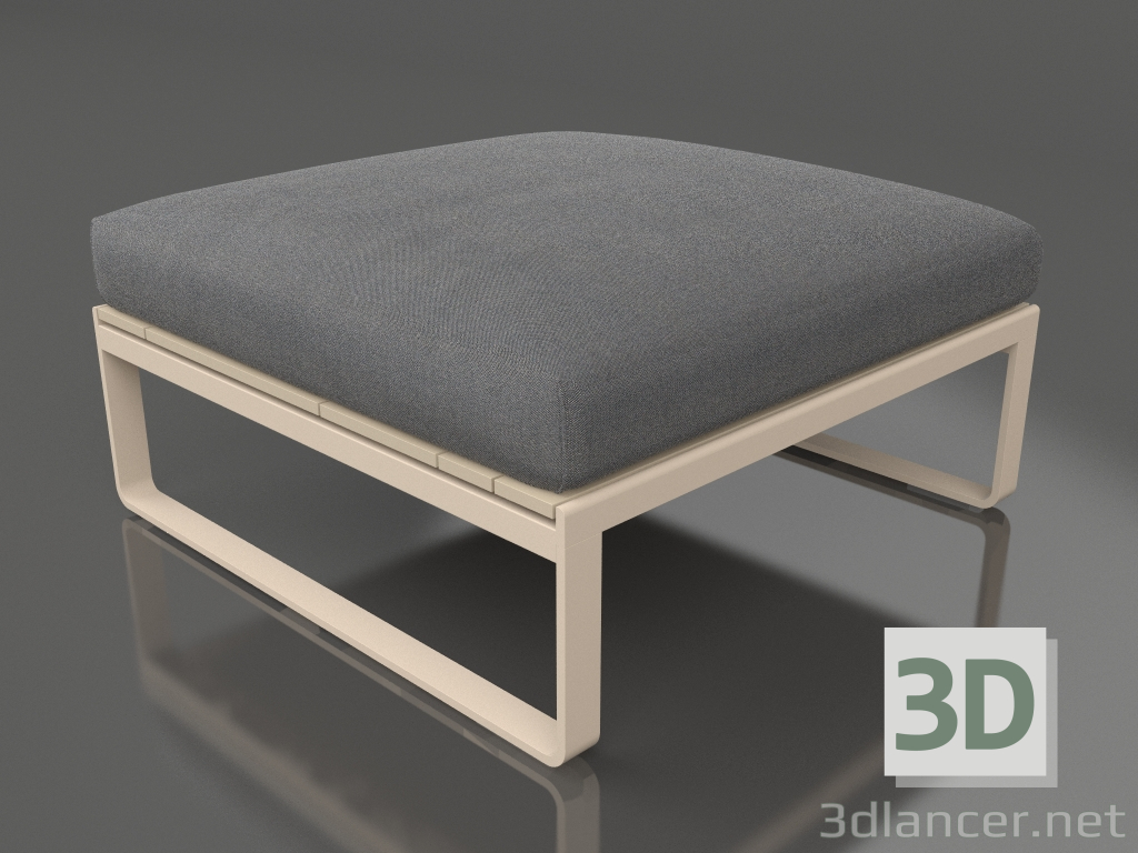 3d model Modular sofa, pouf (Sand) - preview