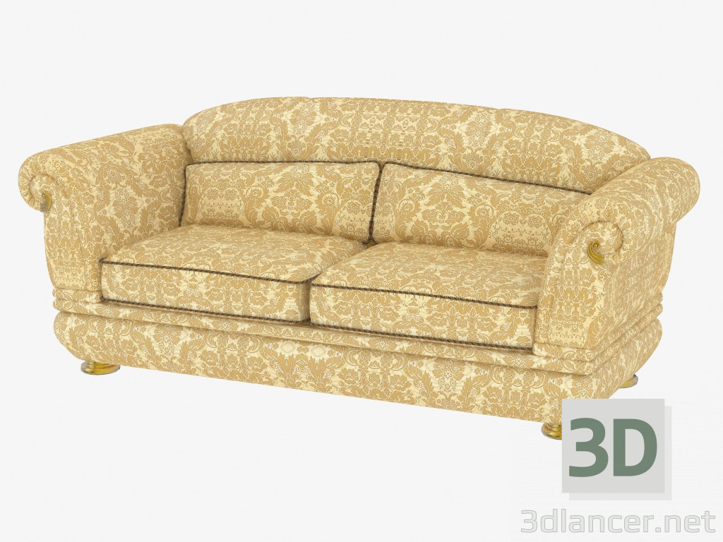 3D Modell Klassisches Doppel-Sofa (Т322) - Vorschau