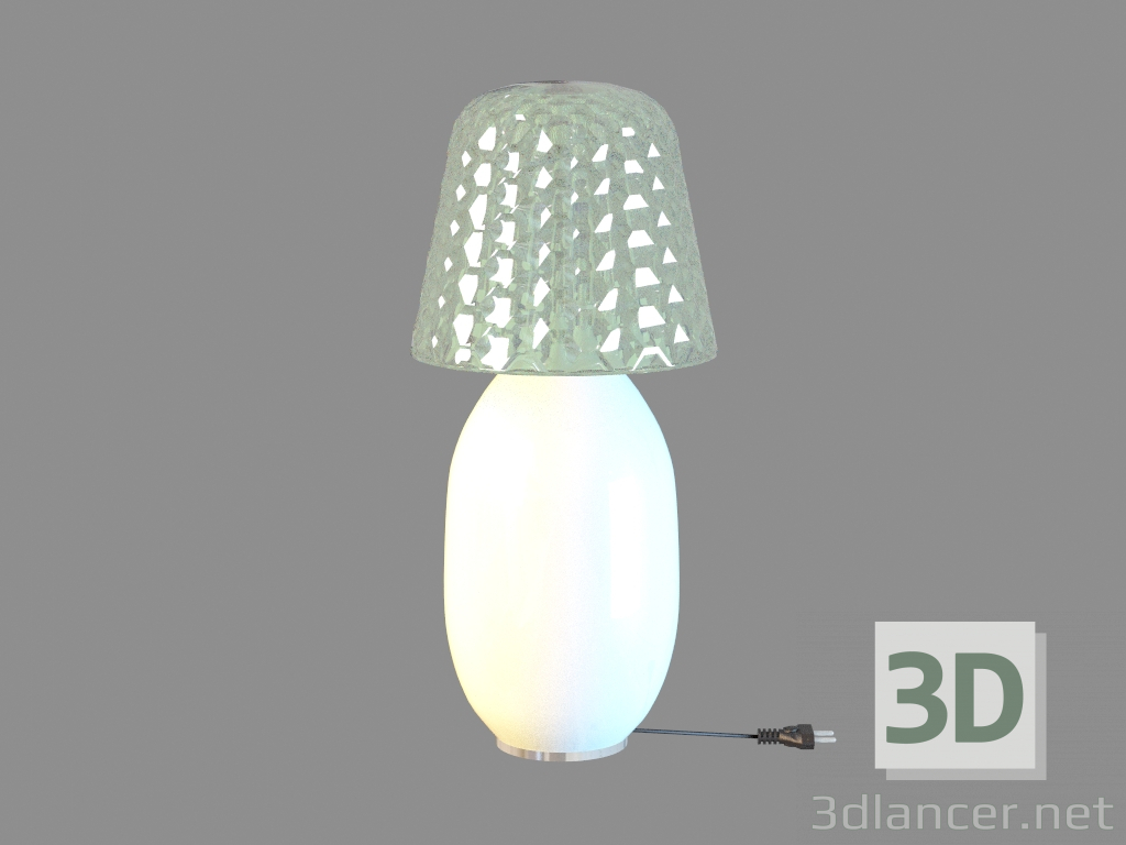 3d model Lámpara del bebé de la luz del caramelo Blanco - vista previa