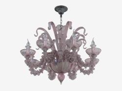 Chandelier made of glass (S110188 8red)